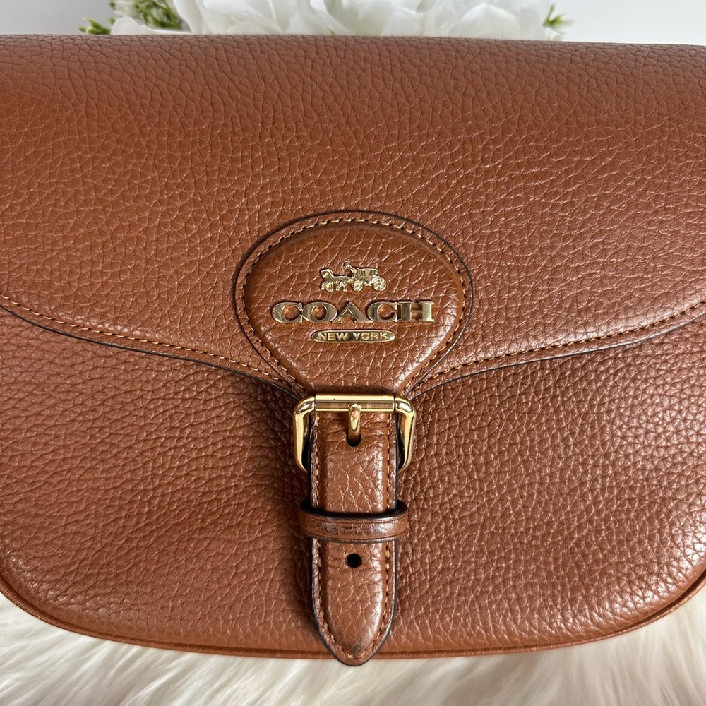 Coach Tan Leather Crossbody Bag - Picture 4 of 14